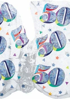 Funny Balloons Usa Foil Balloons Here's To Your Birthday 50 - 3966501