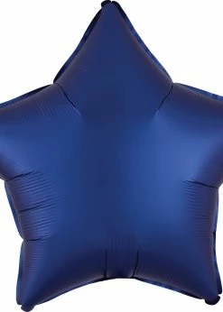 Funny Balloons Usa Satin Luxe Navy Star 3996201 Foil Balloons