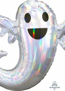 FunnyBalloonsusa Iridescent Ghost 3998601 - 28 In Foil Balloons