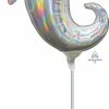 Funny Balloons Usa Foil Balloons Mini Iridescent Ghost 39998