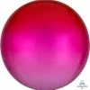 Funny Balloons Usa Foil Balloons Ombre Red & Pink Orbz 4055399