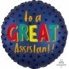 Funny Balloons Usa To A Great Assistant Blue Satin 4082301 Foil Balloons