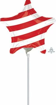 Funny Balloons Usa Mini Two Sided Stars & Stripes 40967 Foil Balloons