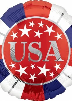 Funny Balloons Usa Red White Blue USA 41012 Foil Balloons