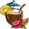 Funny Balloons Usa Happy Hour Coconut Pina Colada 4123701 Foil Balloons
