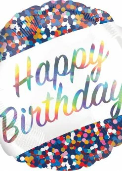 Funny Balloons Usa Foil Balloons Iridescent Birthday Confetti 4128401