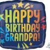 Funny Balloons Usa Foil Balloons Happy Birthday Grandpa Blue Rainbow 4130301