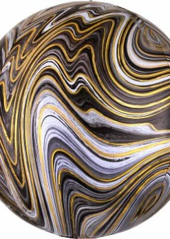Funny Balloons Usa Foil Balloons Marblez Black Orbz 4139201