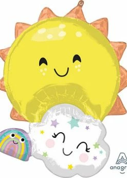 Funny Balloons Usa Rainbow Family 4155601 - 28 In