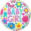 Funny Balloons Usa Baby Girl Floral 4165301 Foil Balloons