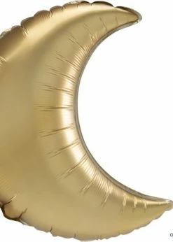 Funny Balloons Usa Gold Sateen Crescent 4182799 - 17 In Foil Balloons