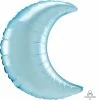 Funny Balloons Usa Satin Pastel Blue Crescent 4183199 - 17 In Foil Balloons