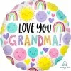 Funny Balloons Usa Love You Grandma Smiles 4198501 Foil Balloons