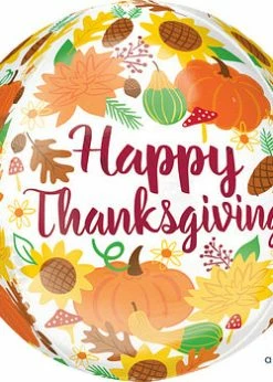 Funny Balloons Usa Happy Thanksgiving Harvest Orbz 4200801