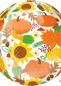 Funny Balloons Usa Happy Thanksgiving Harvest Orbz 4200801