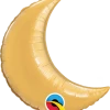Funny Balloons Usa Mini Gold Crescent Moon 42122 - 9 In Foil Balloons