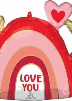 FunnyBalloonsusa Love Rainbow 4232401 Foil Balloons