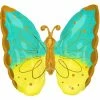 Funny Balloons Usa Foil Balloons Mint And Yellow Butterfly 4279001