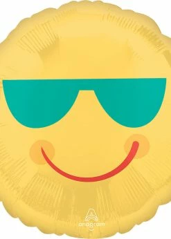 Funny Balloons Usa Yellow Smiles 4296401 Foil Balloons