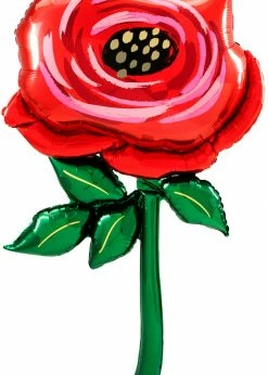 Funny Balloons Usa Painted Rose 4370401 Foil Balloons