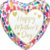 Funny Balloons Usa HMD Satin Watercolor Heart 4416101 Foil Balloons