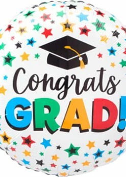Funny Balloons Usa Multi - Colored Congrats Grad 4422001