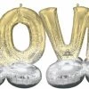 Funny Balloons Usa Foil Balloons Airloonz Phrase LOVE Kit 44489
