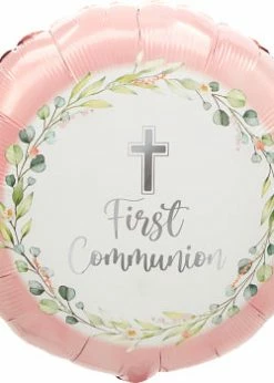 Funny Balloons Usa My First Communion Pink 4451001