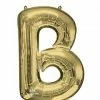 Funny Balloons Usa White Gold B Giant Letter 4461901 - 34 In Foil Balloons