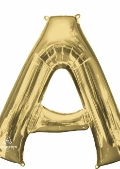 Funny Balloons Usa Foil Balloons White Gold A Giant Letter 4462701 - 34 In