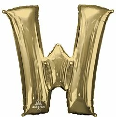 Funny Balloons Usa Foil Balloons White Gold W Giant Letter 4463101 - 34 In