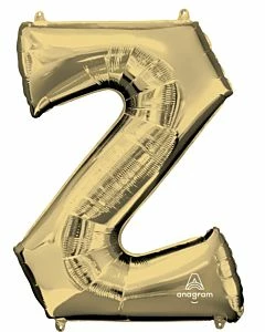Funny Balloons Usa White Gold Z Giant Letter 4466701 - 34 In