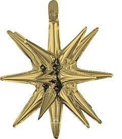 Funny Balloons Usa Magic Star White Gold 4472601 - 35 In
