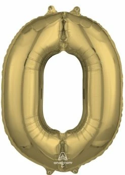 Funny Balloons Usa Foil Balloons 0 White Gold 4472401 - 26 In