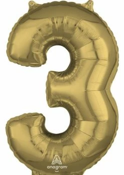 Funny Balloons Usa 3 White Gold 4472701 - 26 In Foil Balloons