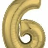Funny Balloons Usa 6 White Gold 4472901 - 26 In