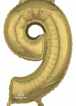 Funny Balloons Usa 9 White Gold 4473101 - 26 In Foil Balloons