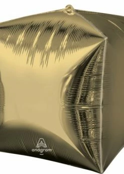 Funny Balloons Usa Foil Balloons Cubez White Gold 44765