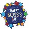Funny Balloons Usa Foil Balloons Happy Boss's Day Dots & Stars 4480901