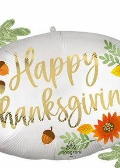 Funny Balloons Usa Satin Thanksgiving Oval Marquee 4483301 Foil Balloons