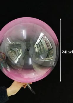 Funny Balloons Usa Bubbles Gradient Pink On Clear View Bubble Balloon 400739 - 24 In 7 Funny Balloons Usa Bubbles Gradient Pink On Clear View Bubble Balloon 400739 - 24 In