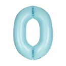 Funny Balloons Usa 0 Light Blue Number 13890 - 34 In