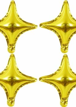 Funny Balloons Usa Mini 4 Point Gold Star 888887