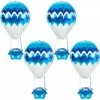 Funny Balloonsusa Blue Hot Air Balloon 010365 Foil Balloons