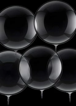 Funny Balloons Usa Bubble Clear 5 Pieces Pack 923899 - 10 In