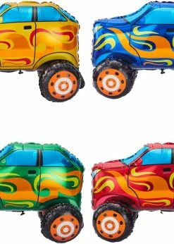 Funny Balloons Usa Off Road 3D Yellow Car 765564