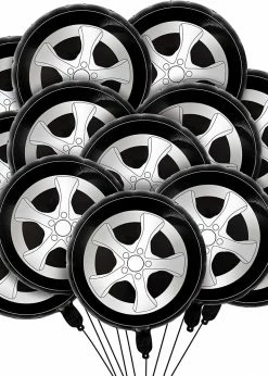 Funny Balloons Usa Race Car Tires 68746 Foil Balloons