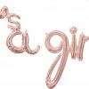 Funny Balloonsusa Script Phrase It's A Girl Rose Gold 3916311 Foil Balloons