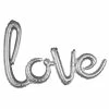 Funny Balloons Usa Foil Balloons Script Phrase Love Silver 3669501