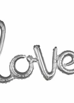 Funny Balloons Usa Foil Balloons Script Phrase Love Silver 3669501